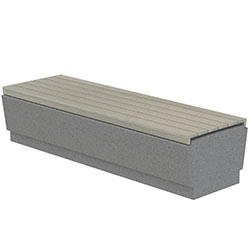 WS901 Our Town Recycled Plastic Lumber Bench
